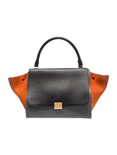 Pre-owned Celine Leather Trapeze Medium In Multi