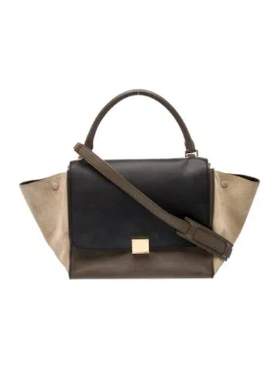 Pre-owned Celine Leather Trapeze Small