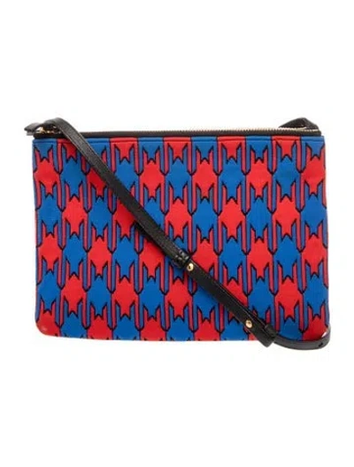 Pre-owned Celine Leather Trio Small In Blue
