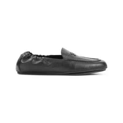 Celine Leather Triomphe Loafers Men In Animal Print