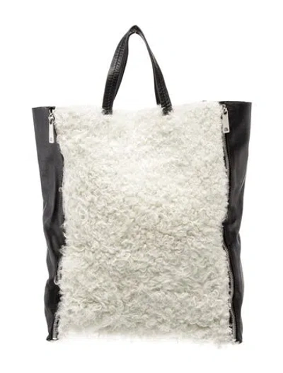 Pre-owned Celine Leather Vertical Cabas In Black