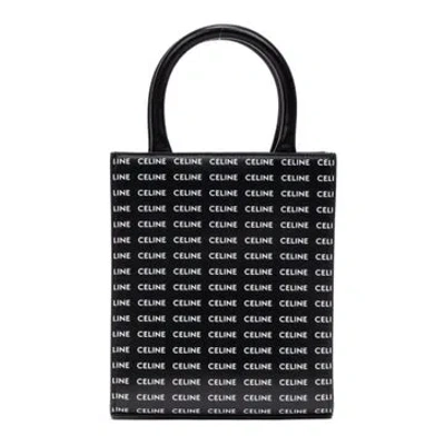 Pre-owned Celine Leather Vertical Cabas Tote In Black