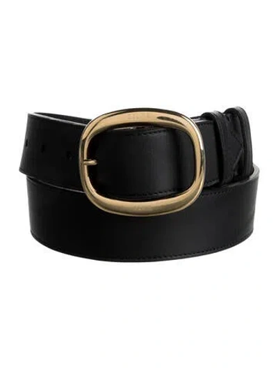 Pre-owned Celine Leather Waist Belt In Black