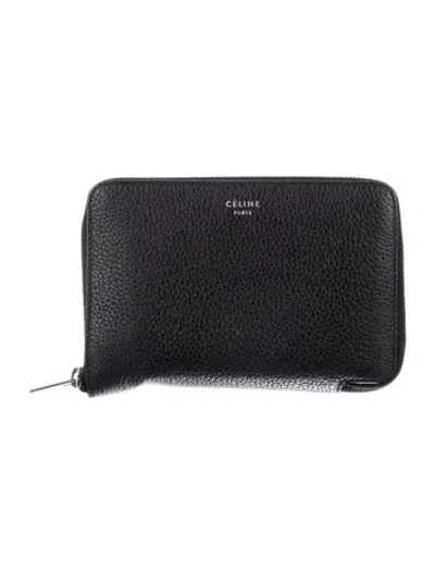 Pre-owned Celine Leather Wallet In Black