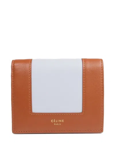 Pre-owned Celine Leather Wallet In Brown