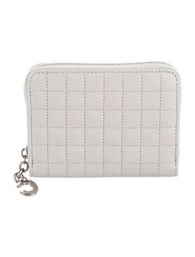 Pre-owned Celine Leather Wallet In Gray