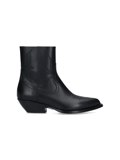 Celine Leon Boots In Black