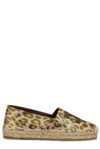 Celine Logo Espadrille In Brown / Gold