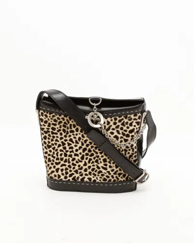 Celine Céline Leopard Pony Bucket Bag