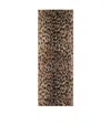 Celine Leopard Print Printed Cashmere Plain Cloth Shawl In Brown