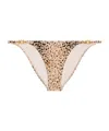Celine Leopard Print Swimsuit Bottoms In Nude