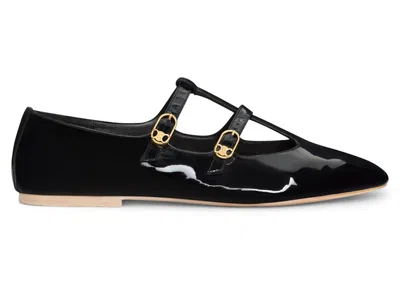 Pre-owned Celine Les Ballerines  Babies Patent (women's) Sneakers In Black