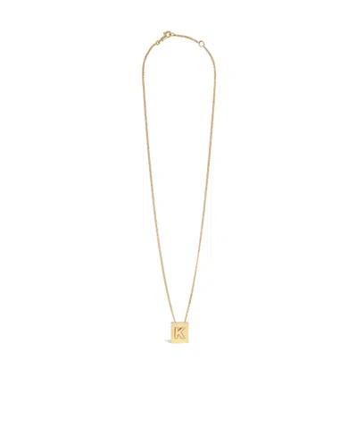 Celine Letter K Pendant Necklace In Yellow