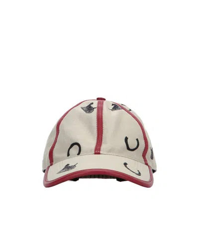 Celine Letter Logo Hat In Neutral