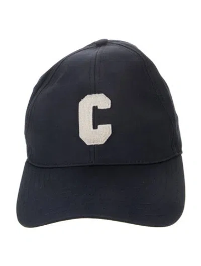 Pre-owned Celine Letterman C Baseball Cap In Blue