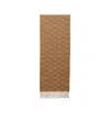 Celine Monogram Cashmere Scarf 35x190cm In Brown