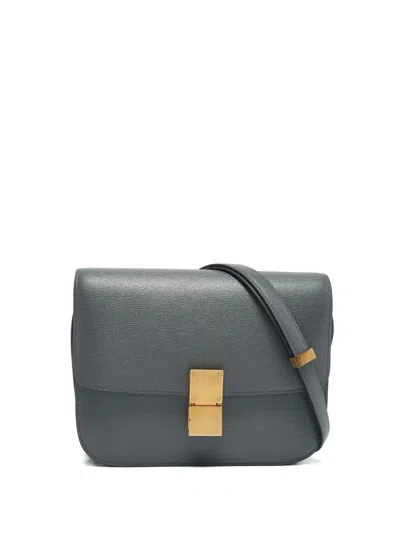 Pre-owned Celine Liege Shoulder Strap In Gray