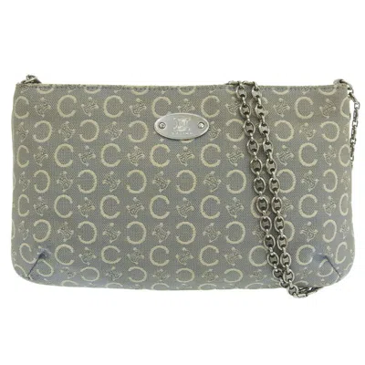 Pre-owned Celine Light Blue Canvas Shoulder Bag ()