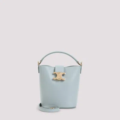 CELINE LIGHT BLUE LOUISE BUCKET BAG