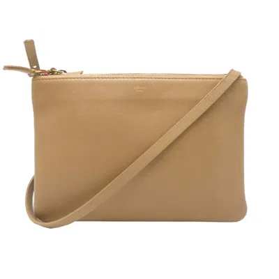 Pre-owned Celine Light Brown Leather Shoulder Bag ()
