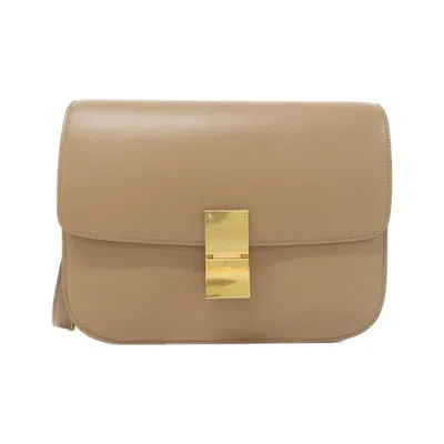 Pre-owned Celine Light Camel Leather Shoulder Bag ()