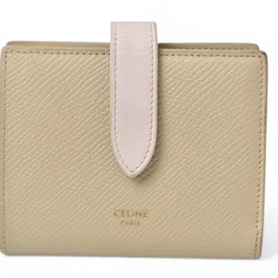 Pre-owned Celine Light Pink Leather Wallet (bi-fold) ()