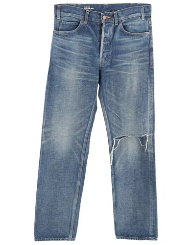Celine Light Wash Distressed Jeans (authentic Pre-loved) In Blue