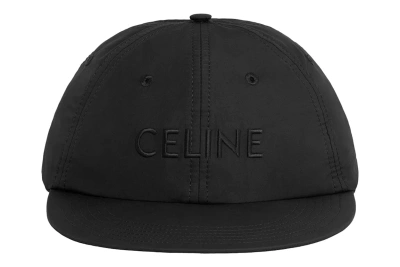 Pre-owned Celine Lightweight Nylon Skate Cap Black