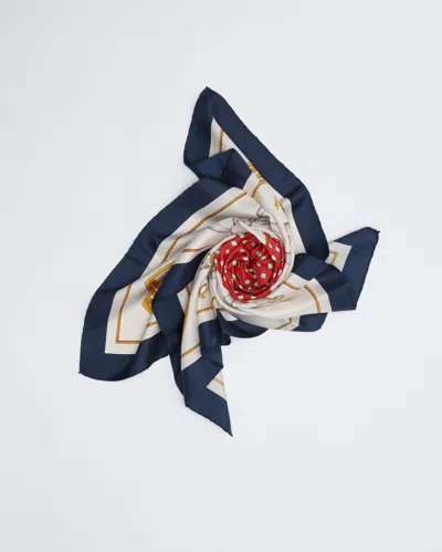 Celine Céline Lily Brown 75 Silk Scarf