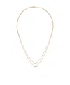 Celine Line Double Necklace In Yellow