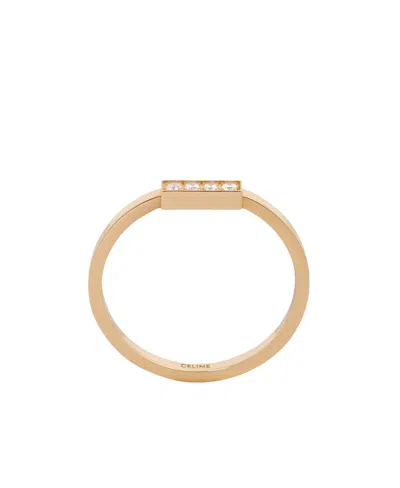 Celine Line Ring In Yellow