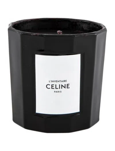 Pre-owned Celine L'inventaire Scented Candle In Black