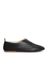 Celine Lise With Perforated Detail Triomphe Richelieu In Leather In Black