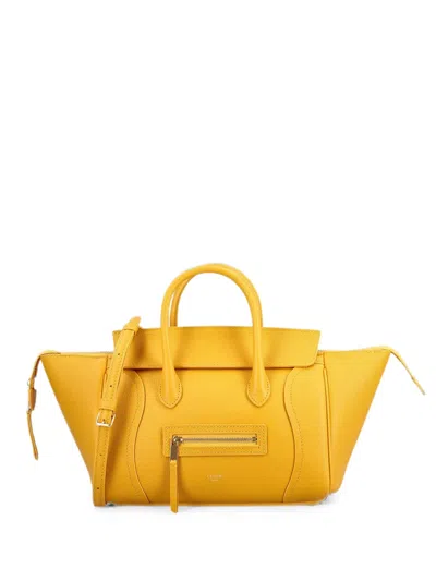 Celine Little Luggage Tote Bag In Gold