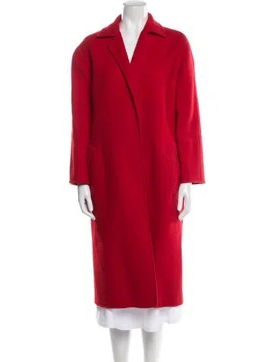 Pre-owned Celine Llama Coat In Red