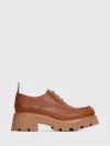 Celine Women Leather Brogues In Brown