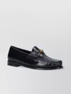 Celine Loafers With Gold-tone Hardware And Leather Upper In Black
