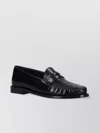 Celine Loafers With Perforated Detail And Shiny Finish