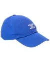 Celine Triomphe Richelieu Cap In Nylon In Blue