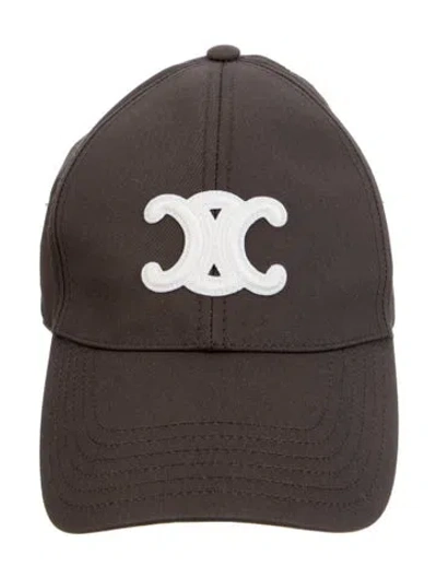 Pre-owned Celine Logo Baseball Cap W/tags In Neutrals