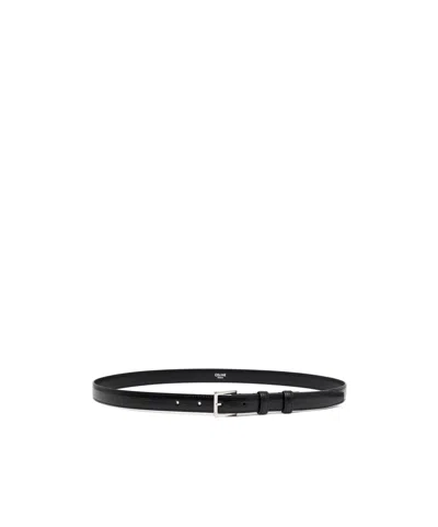 Celine Logo Belt In Black