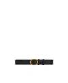 Celine Logo Belt In Black