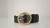 Celine Logo Belt In Black