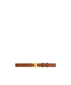 Celine Medium Python Skin Belt In Brown