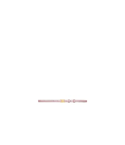 Celine Logo Belt In Light Pink