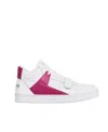 Celine Ct-02 Leather Mid-top Sneakers In White
