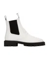 Celine Logo Boots In White