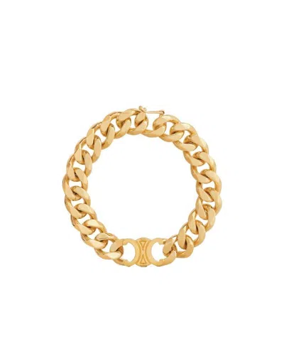 Celine Logo Bracelet In Yellow
