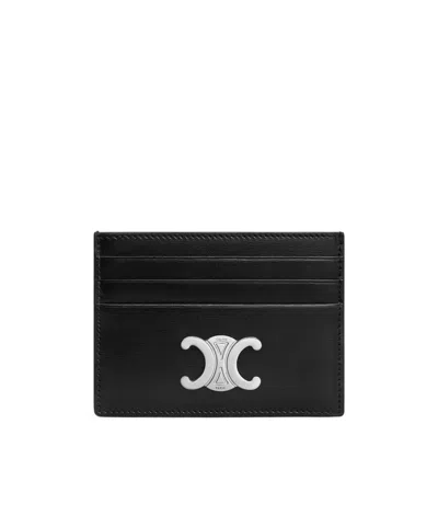 Celine Logo Card Holder In Black