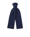 Celine Logo Cashmere Scarf In Blue